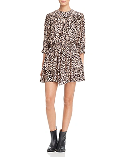 Shop Zadig & Voltaire Rooka Leopard-print Dress In Natural