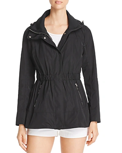 Shop Moncler Disthene Raincoat In Black