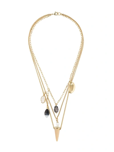Shop Isabel Marant Scarabe Necklace - Gold