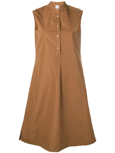 Shop Aspesi Midi Shirt Dress - Brown