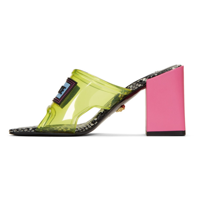 versace 70 pvc snake sandals