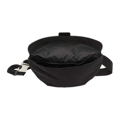 Shop Stella Mccartney Black Falabella Belt Bag In 1035 Blk/si