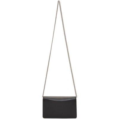 Shop Givenchy Black Emblem 4g Chain Wallet Bag