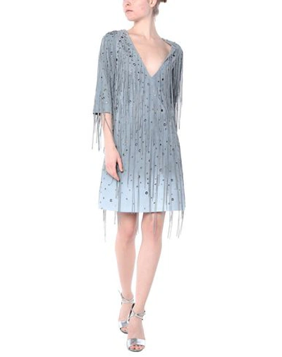Shop Bottega Veneta Short Dress In Grey