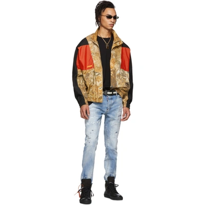 Shop Heron Preston Brown Camouflage Track Jacket In 8888 Multic