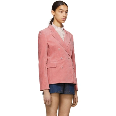 Shop Isabel Marant Étoile Isabel Marant Etoile Pink Alsey Blazer In 40lk L Pink