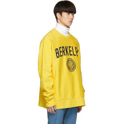 Calvin Klein 205w39nyc University Printed & Embroidered Sweater In Yellow |  ModeSens