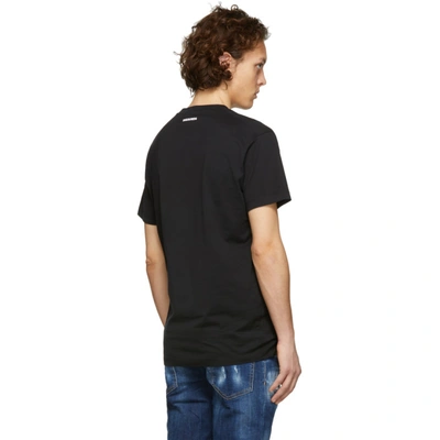 Shop Dsquared2 Black Torontos Caten Twins T-shirt In 900 Black