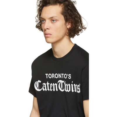 Shop Dsquared2 Black Torontos Caten Twins T-shirt In 900 Black