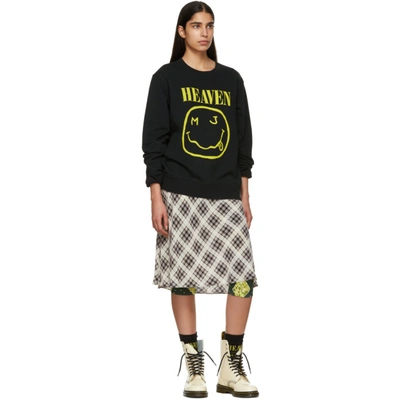 Shop Marc Jacobs Black Redux Grunge Bootleg Sweatshirt In 001 Black