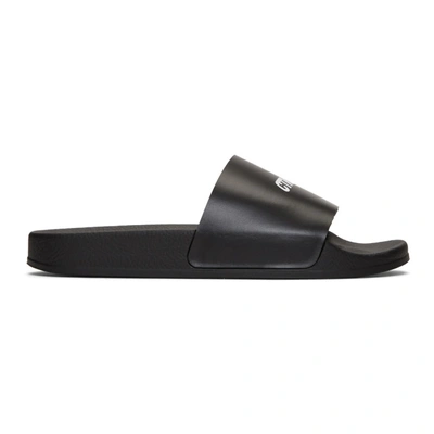 Shop Heron Preston Black Style Slides In 1001 Blkwht