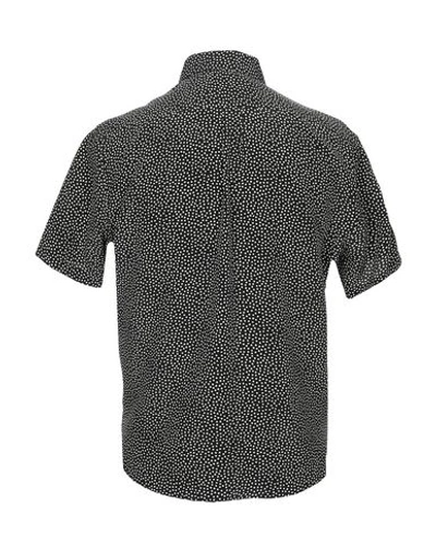 Shop Saint Laurent Patterned Shirt In Black