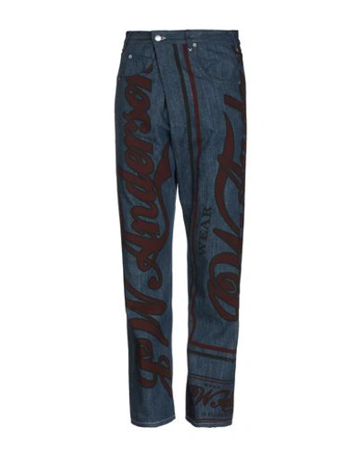 Shop Jw Anderson Denim Pants In Blue