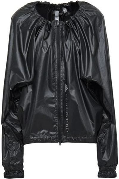 Shop Adidas By Stella Mccartney Woman Printed Shell Jacket Black