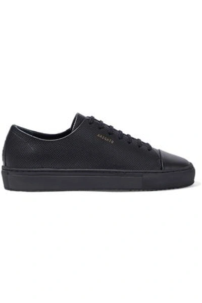 Shop Axel Arigato Woman Perforated Leather Sneakers Black