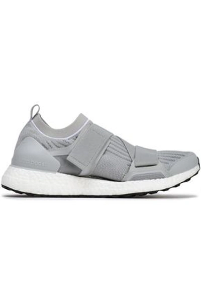 Shop Adidas By Stella Mccartney Ultraboost X Stretch-knit Sneakers In Light Gray