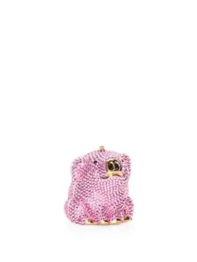 Shop Judith Leiber Wilbur Pig Crystal Pillbox In Pink