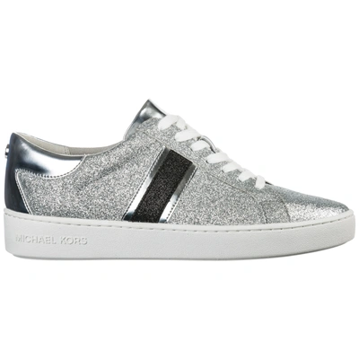 Shop Michael Kors Women's Shoes Trainers Sneakers  Keaton In Silver