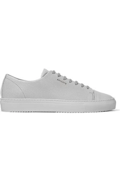 Shop Axel Arigato Woman Perforated Leather Sneakers Stone