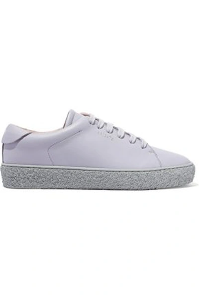 Shop Axel Arigato Woman Leather Sneakers Lilac