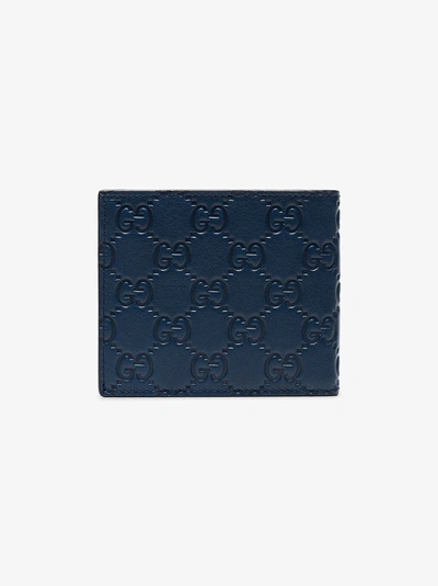 Shop Gucci Wallet With Ny Yankees™ Patch In Blue