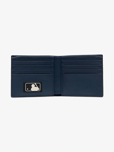 Shop Gucci Wallet With Ny Yankees™ Patch In Blue