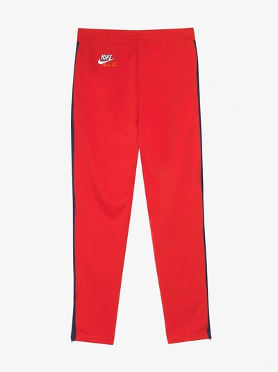 Shop Nike X Martine Rose Red And Blue Sweatpants In 113 - Red