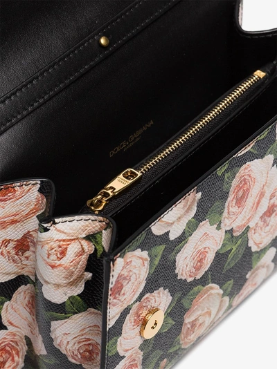 Shop Dolce & Gabbana Multicoloured Roses Vintage Clasp Mini Bag In Hnt67 Multicoloured