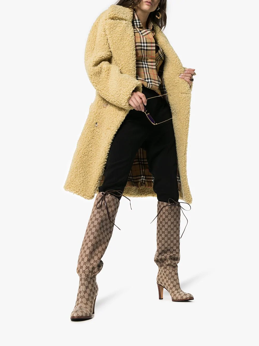 gucci canvas boots