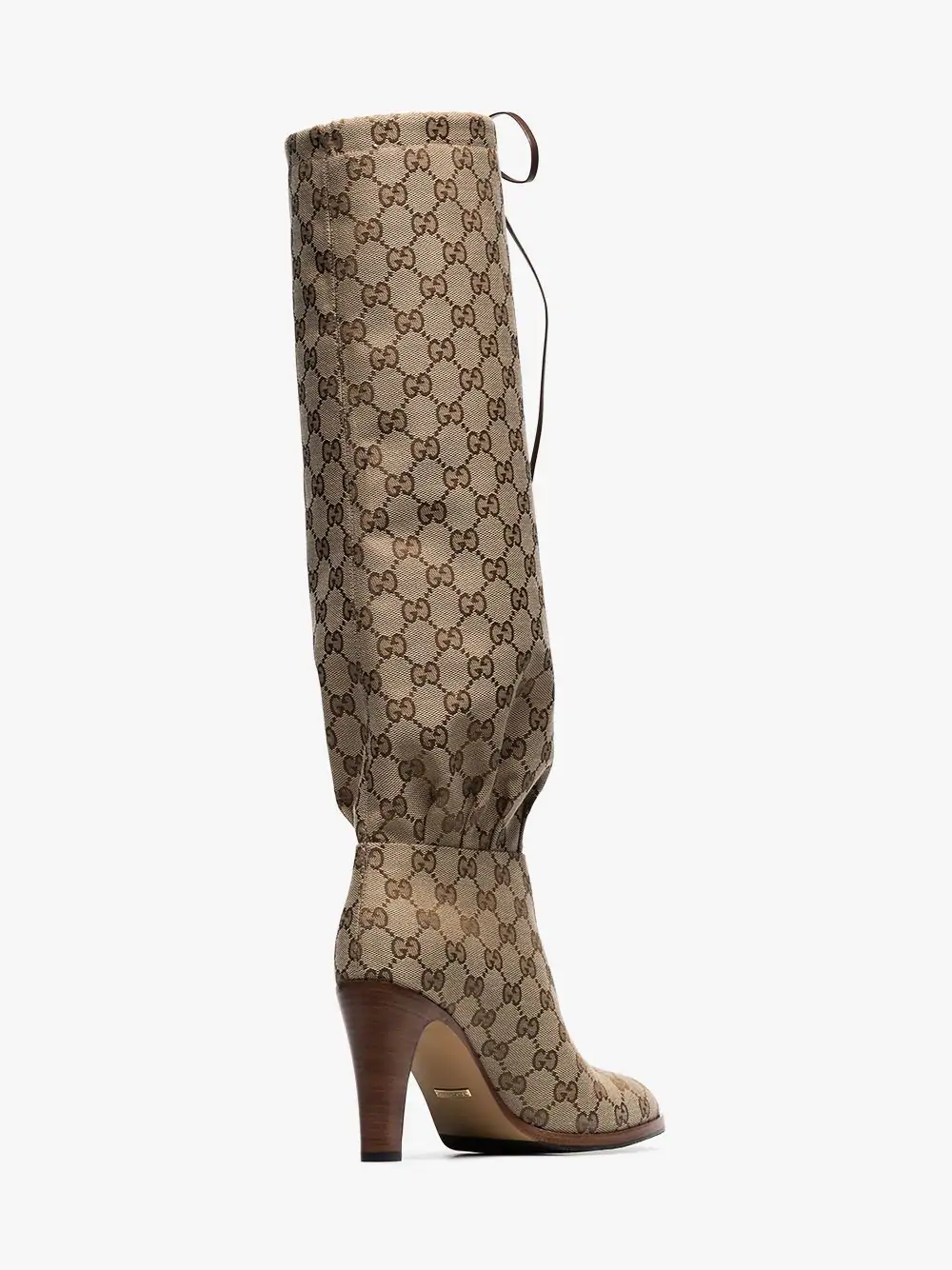 gucci lisa gg canvas knee boots