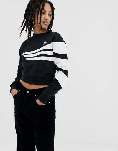 Adidas Originals Linear Sweater In Black | ModeSens