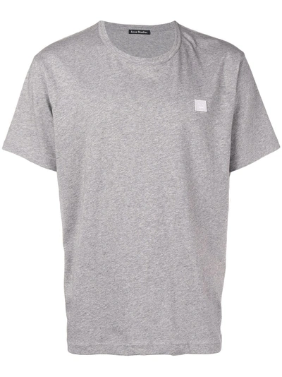 Shop Acne Studios Logo Short-sleeve T-shirt - Grey