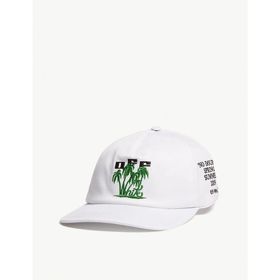 Shop Off-white Island Cotton Baseball Cap In White