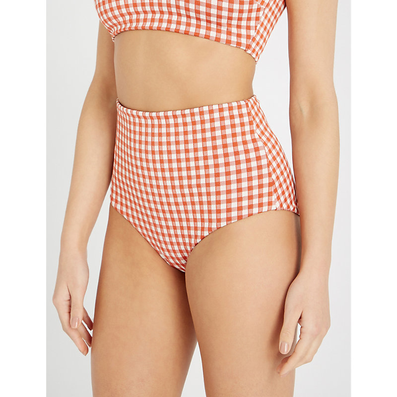 mara hoffman gingham bikini