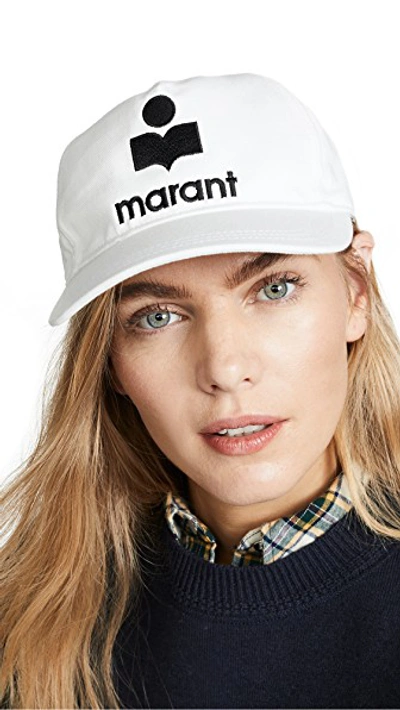 Shop Isabel Marant Tyron Hat In Ecru
