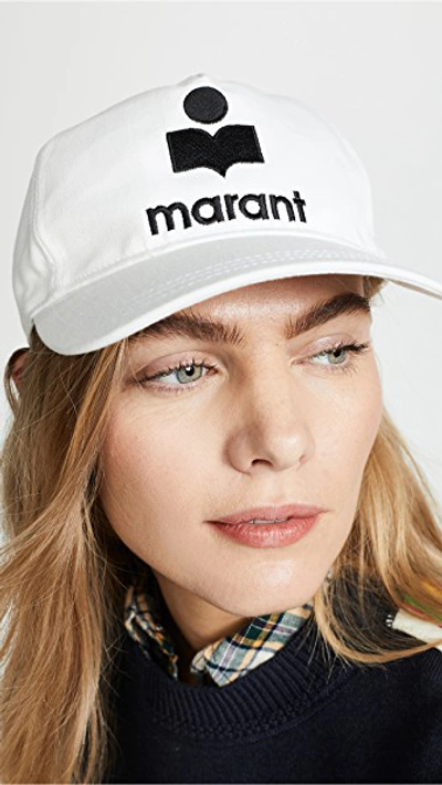 Shop Isabel Marant Tyron Hat In Ecru