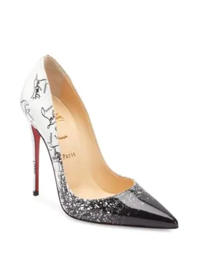 Shop Christian Louboutin So Kate 120 Ombré Leather Pumps In Multi
