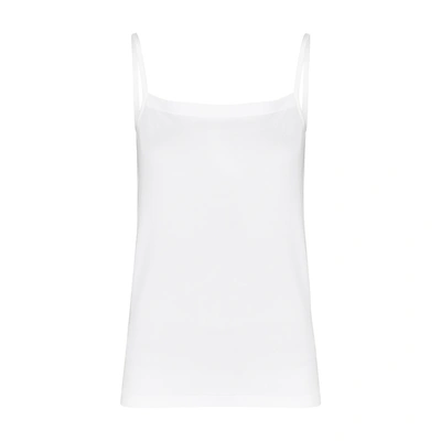 Shop Wolford Hawaii White Stretch-jersey Tank