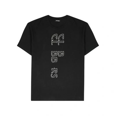 Shop Raf Simons Monochrome Clubbers-print T-shirt In Black