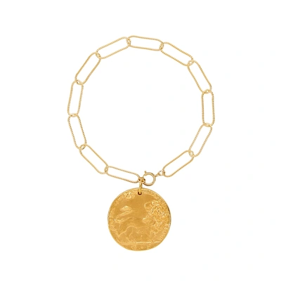 Shop Aligerhi Il Leone Gold-plated Bracelet