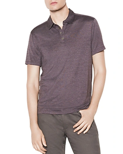 Shop John Varvatos Slim Fit Hampton Polo In Dry Fig