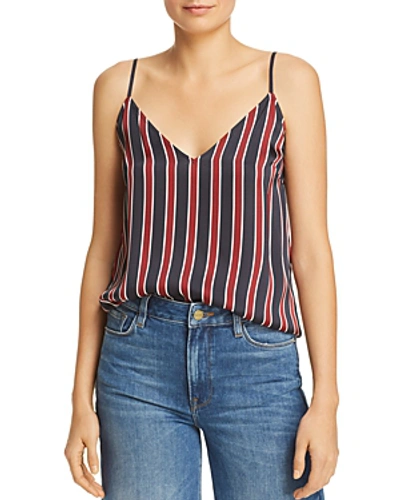Shop Frame Classic Striped Camisole In Navy Multi