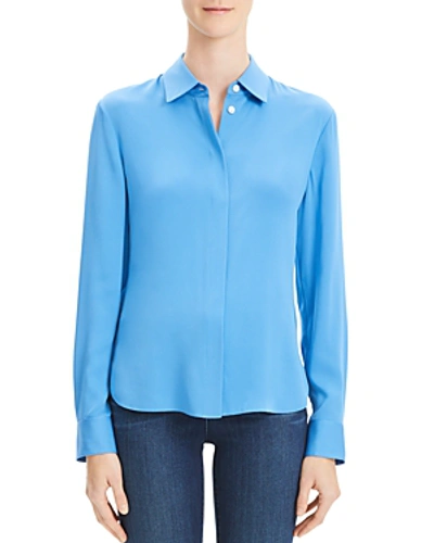 Shop Theory Classic Fitted Shirt In Light Lapis