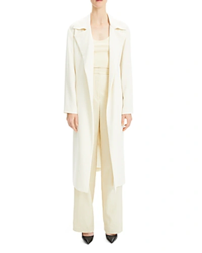 Shop Theory Simple Trench Coat In Rice