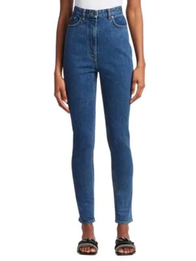 Shop The Row Kate High-rise Skinny Jeans In Indigo