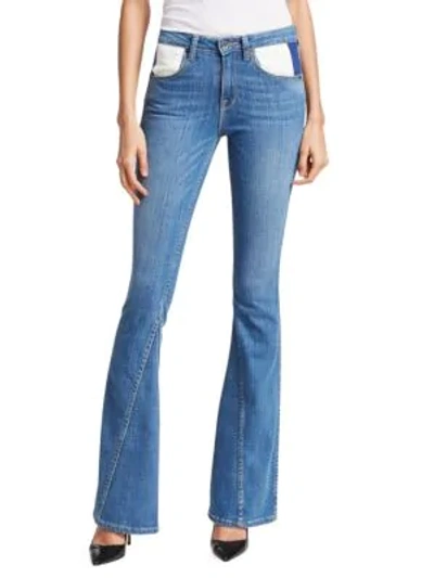 Shop Tre By Natalie Ratabesi The Cher Wide-leg Jeans In Indigo