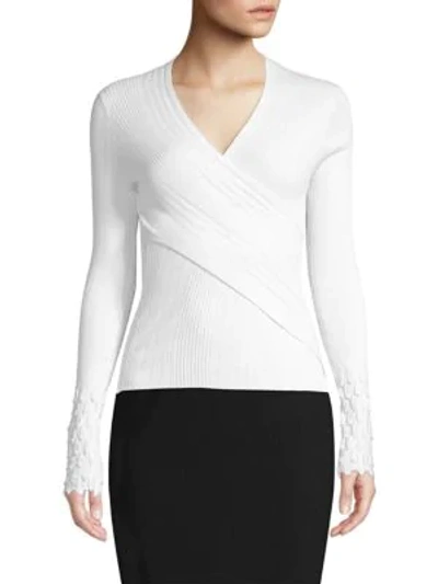 Shop Elie Tahari Madeleine Sweater In White
