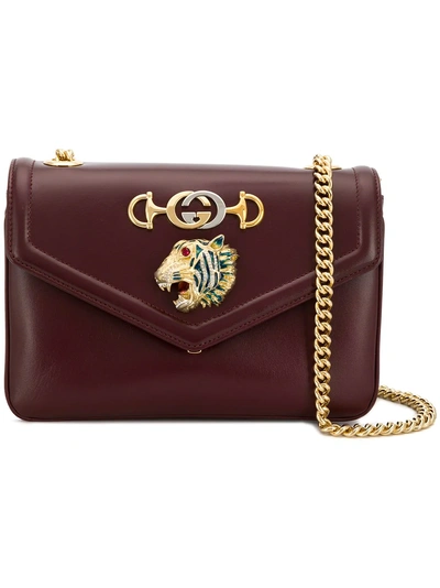 Shop Gucci 'rajah' Schultertasche - Rot In Red