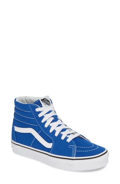Shop Vans 'sk8-hi' Sneaker In Lapis Blue/ True White