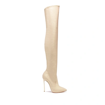 Shop Casadei Blade Perfecta In Sun Goldust